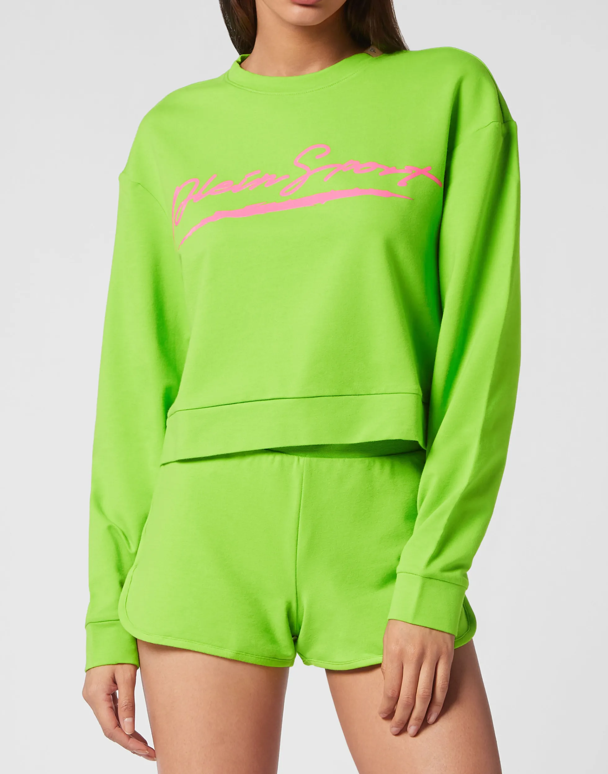 Women Plein Sport Cropped Sweatshirt