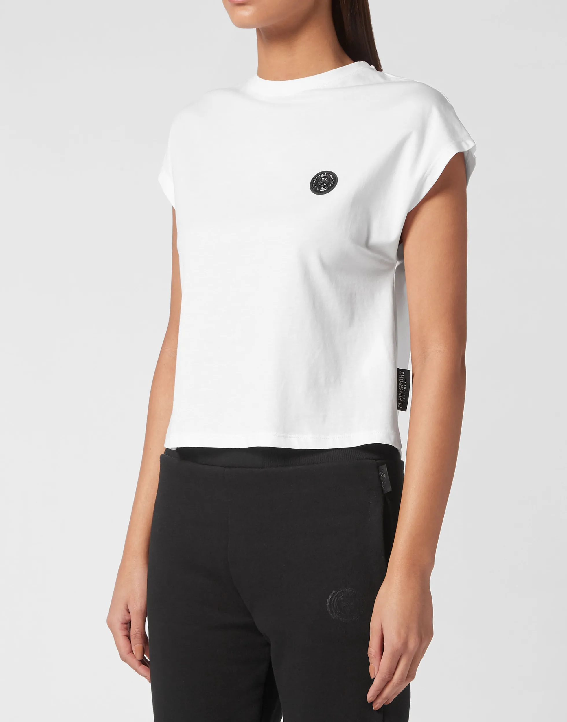 Women Plein Sport Cropped T-Shirt Basic