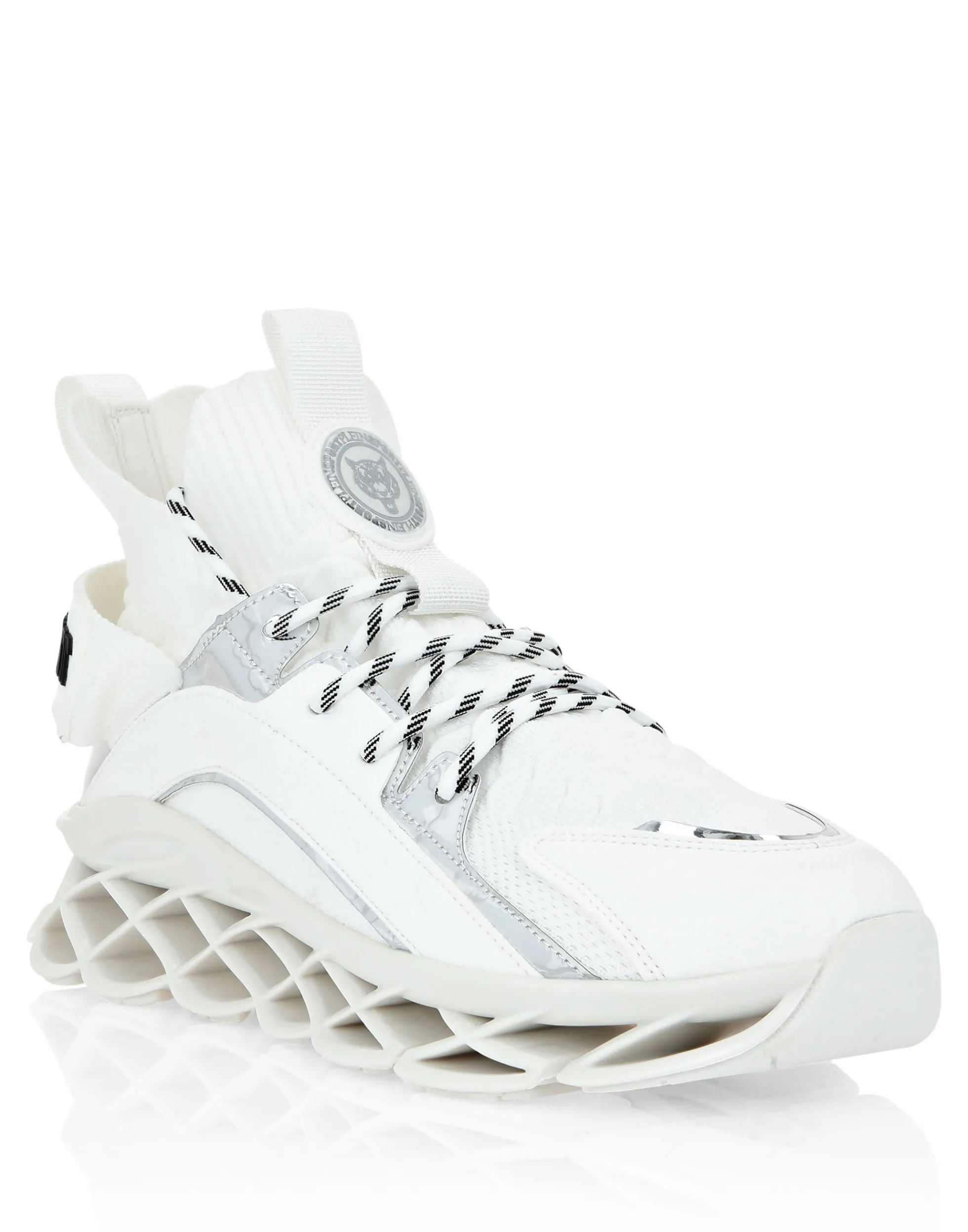 Men Plein Sport Hi-Top Runner Tiger