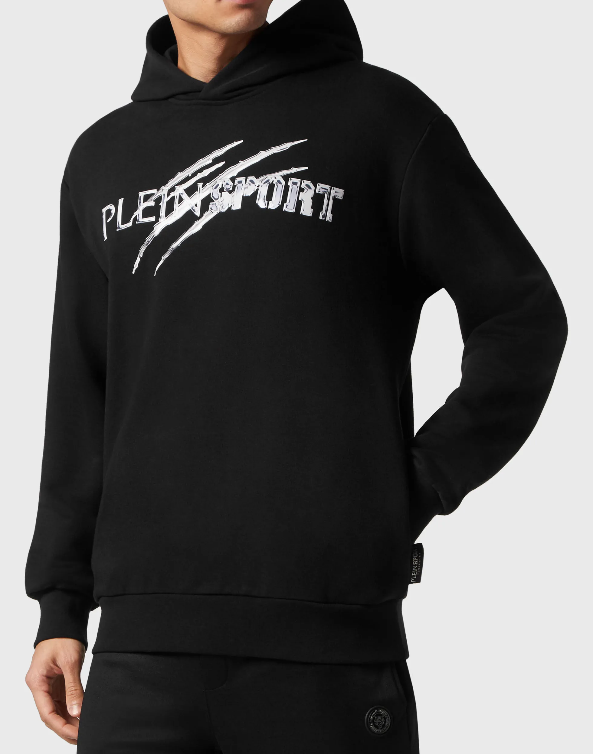 Men Plein Sport Hoodie Sweatshirt Chrome Scratch Edition