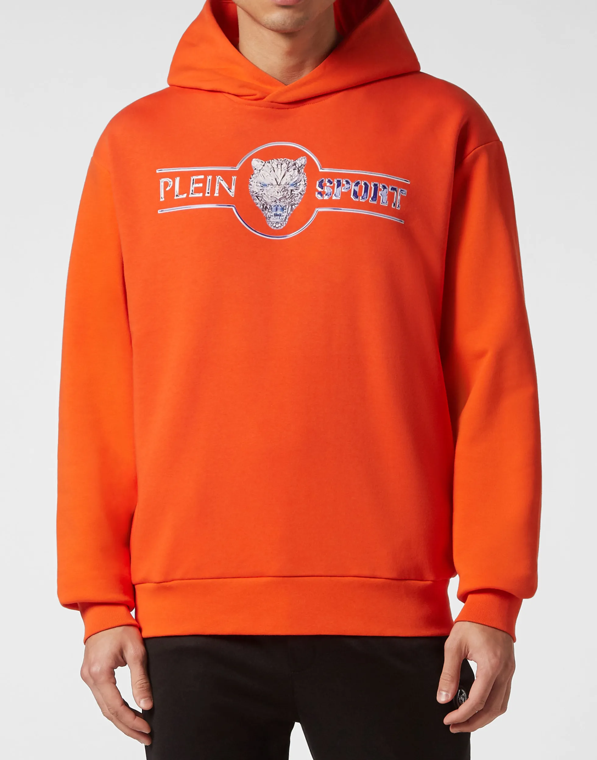 Men Plein Sport Hoodie Sweatshirt Chrome Scratch Edition