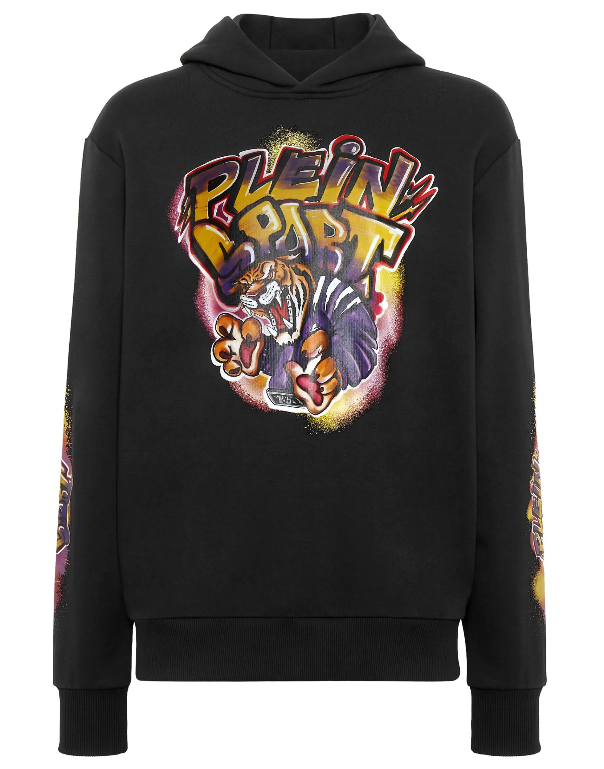 Men Plein Sport Hoodie Sweatshirt Graffiti Tiger