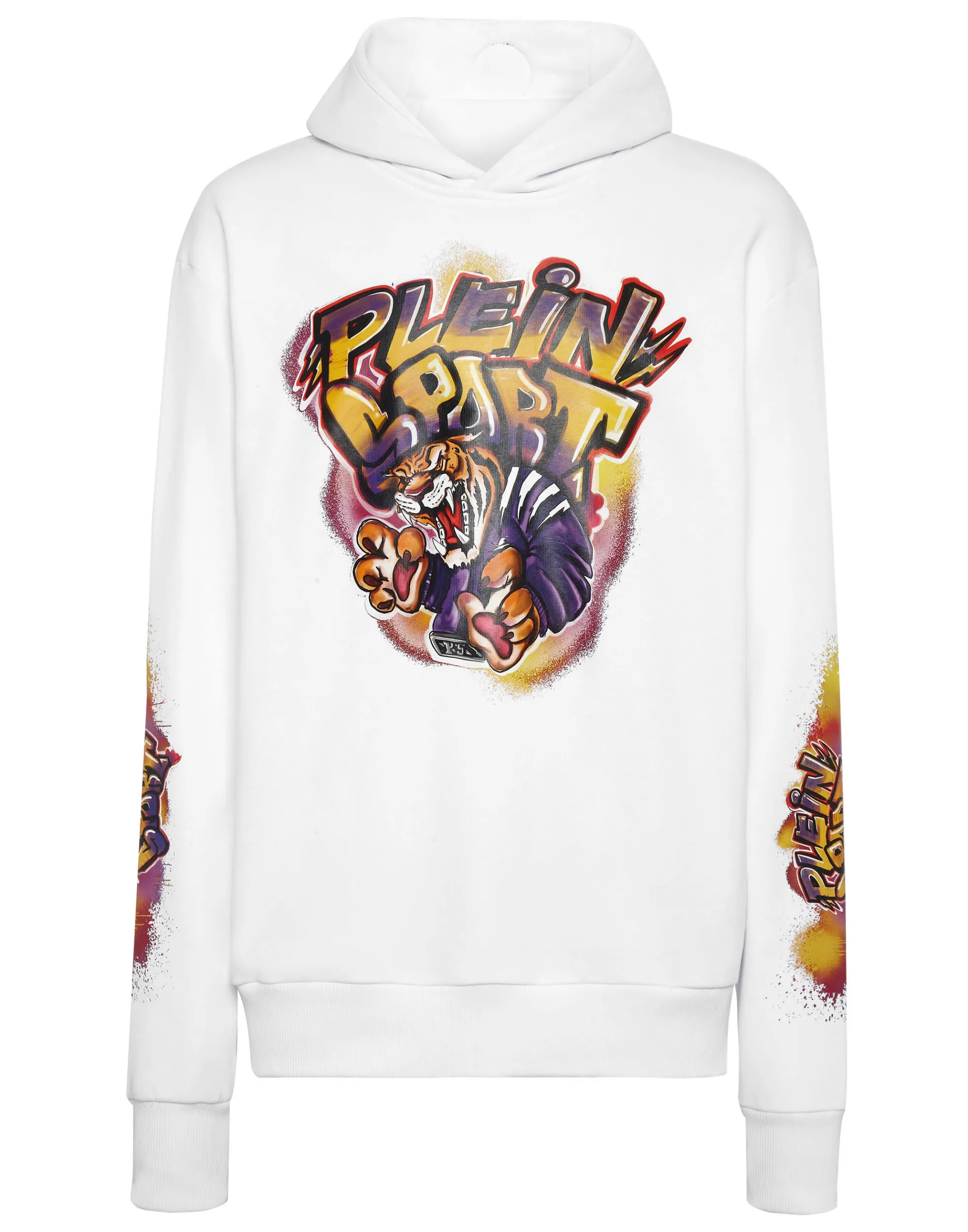 Men Plein Sport Hoodie Sweatshirt Graffiti Tiger