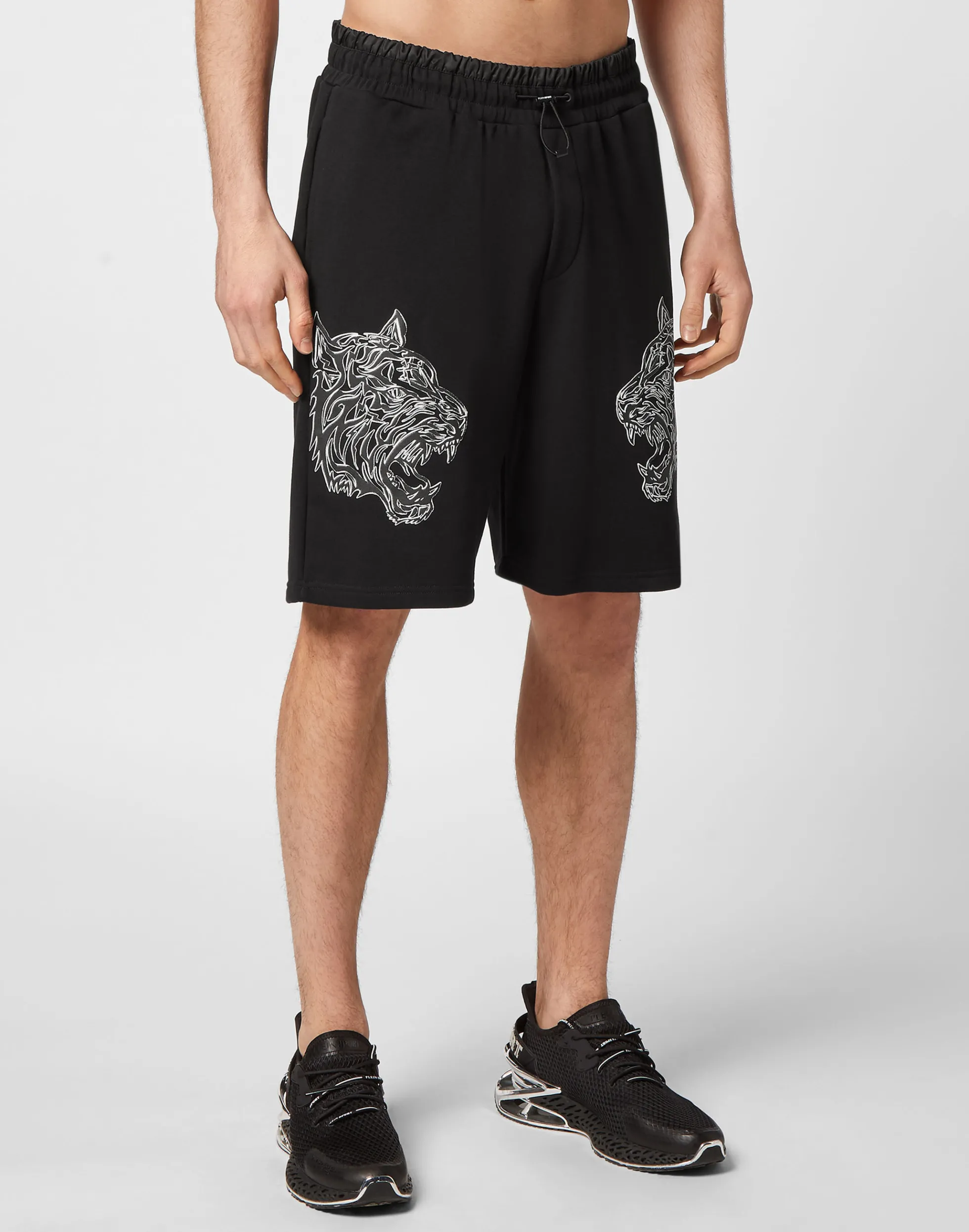 Men Plein Sport Jogging Shorts Tiger