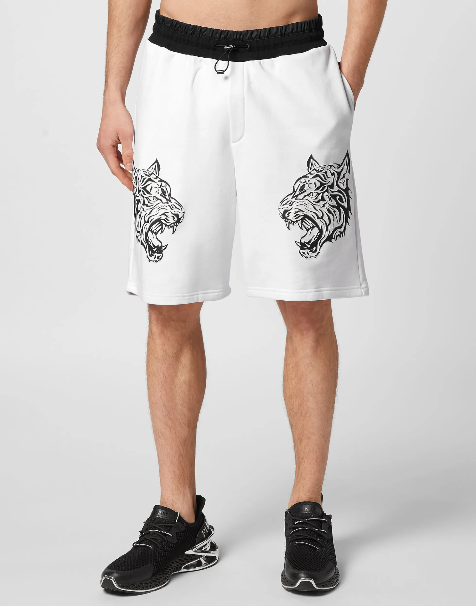 Men Plein Sport Jogging Shorts Tiger