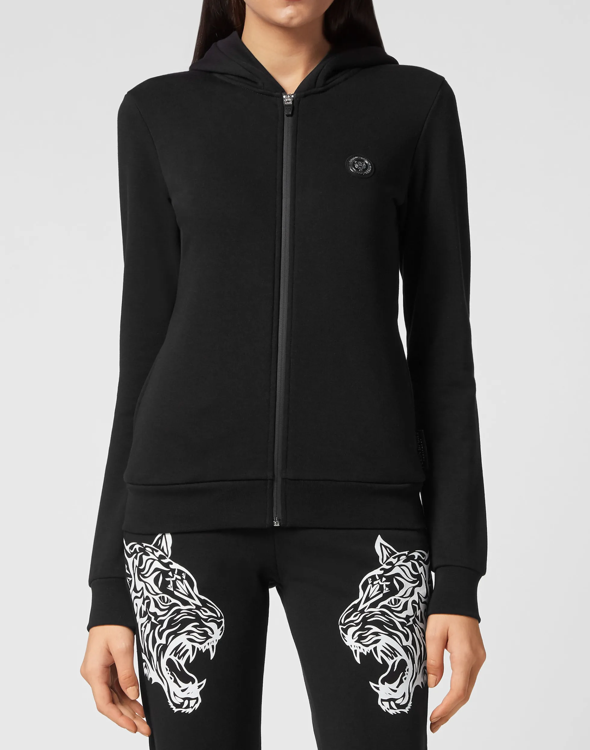 Women Plein Sport Jogging Tracksuit: Hoodie/Trousers Tiger