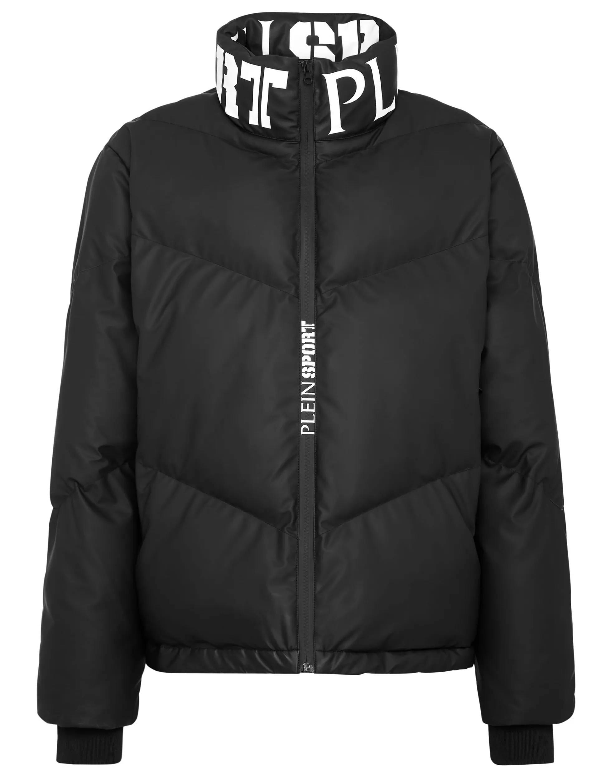 Men Plein Sport Nylon Down Jacket Tiger