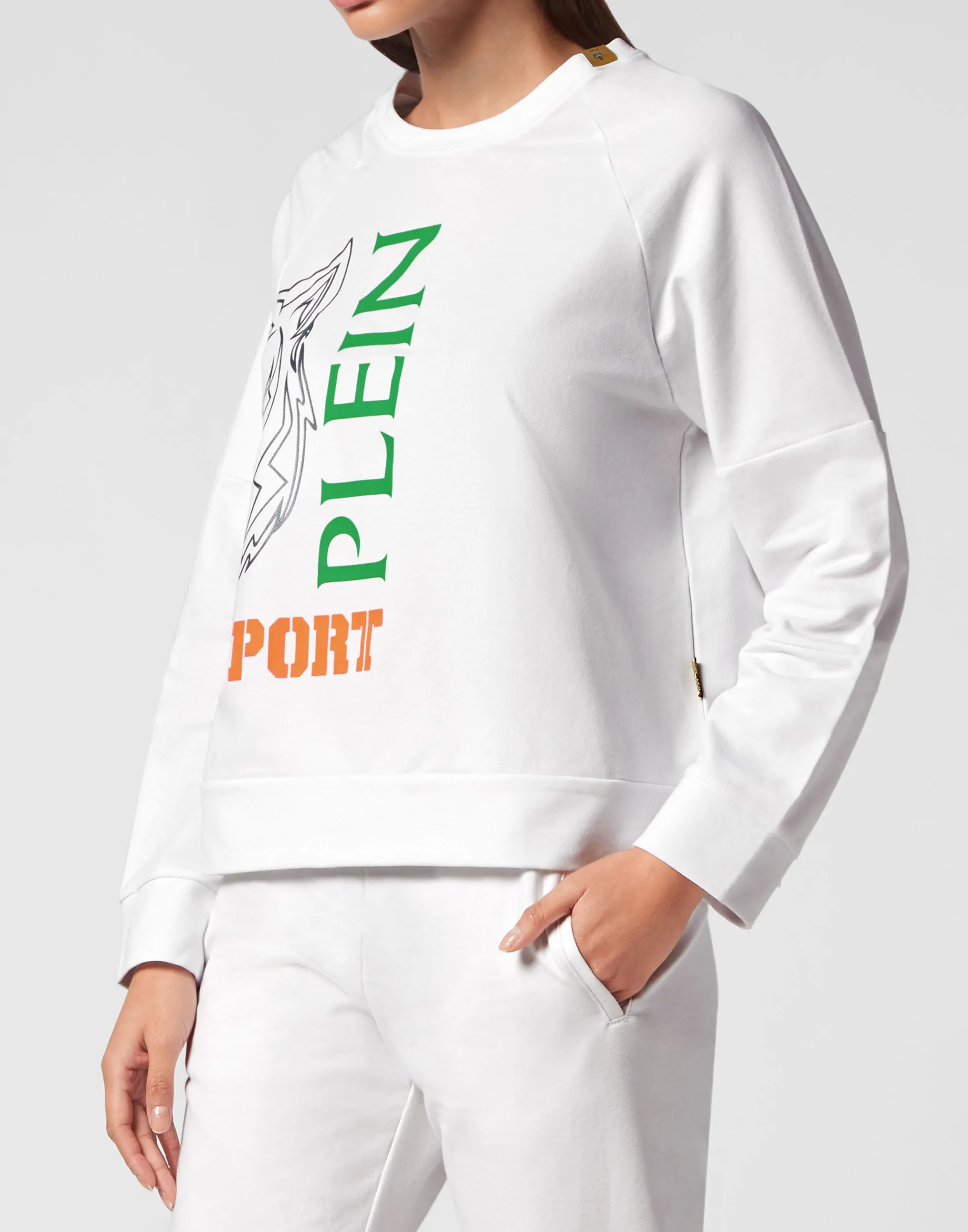 Women Plein Sport Oversized Sweatshirt