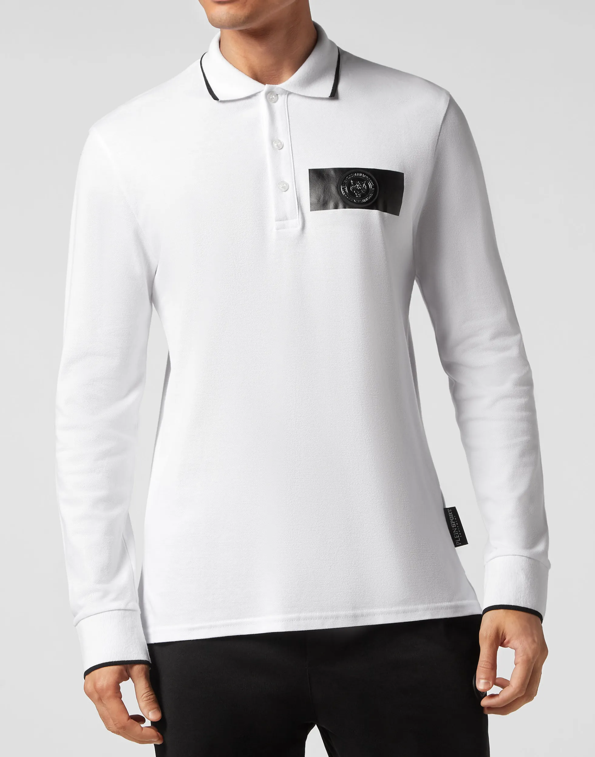 Men Plein Sport Polo Ls Tiger Crest Edition