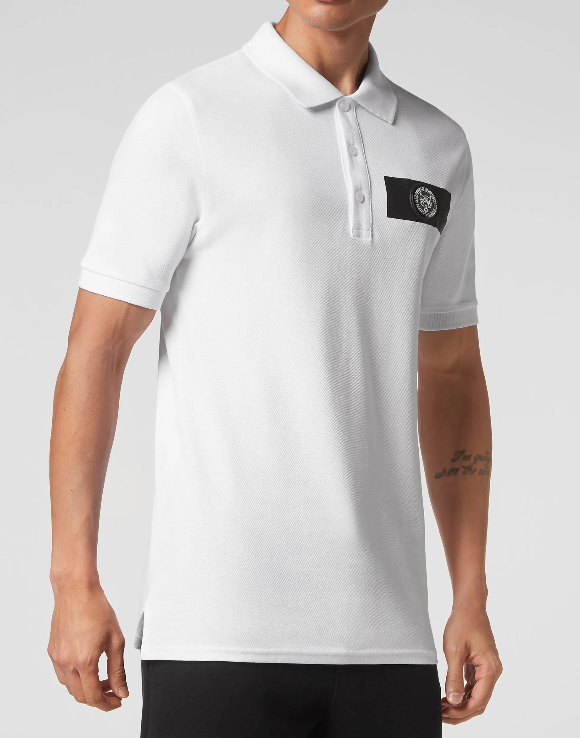 Men Plein Sport Polo Shirt Ss Scratch