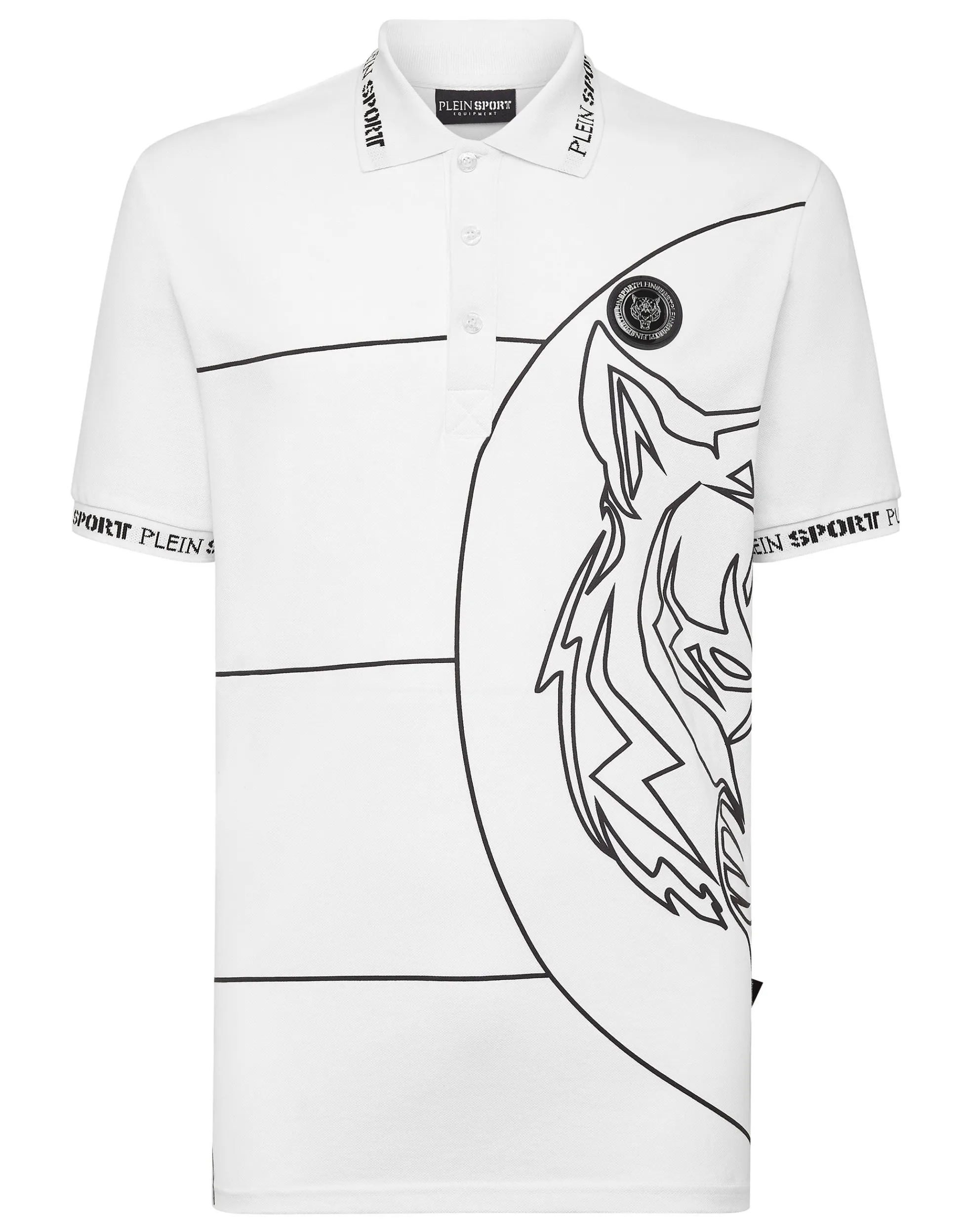 Men Plein Sport Polo Shirt Ss Tiger