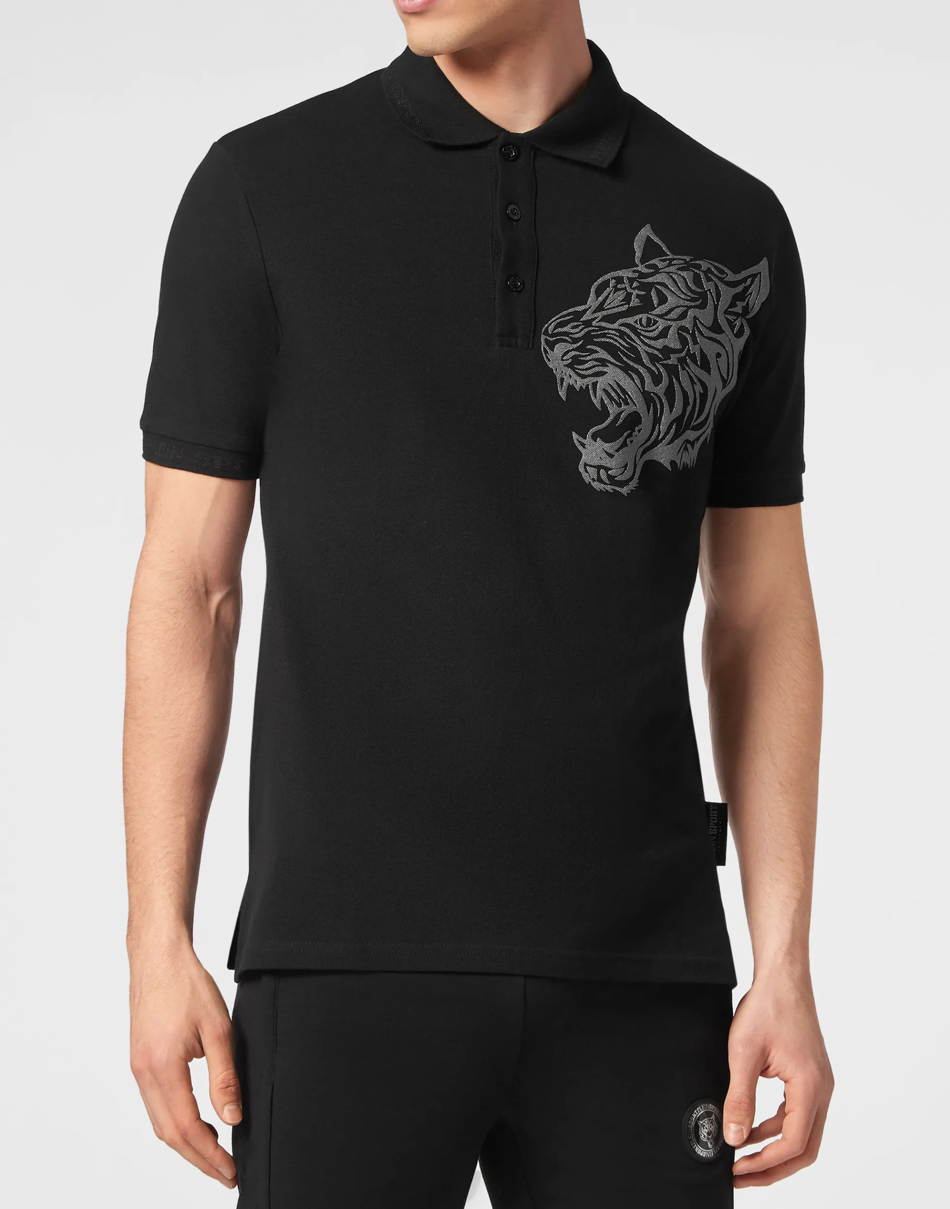 Men Plein Sport Polo Shirt Ss Tiger