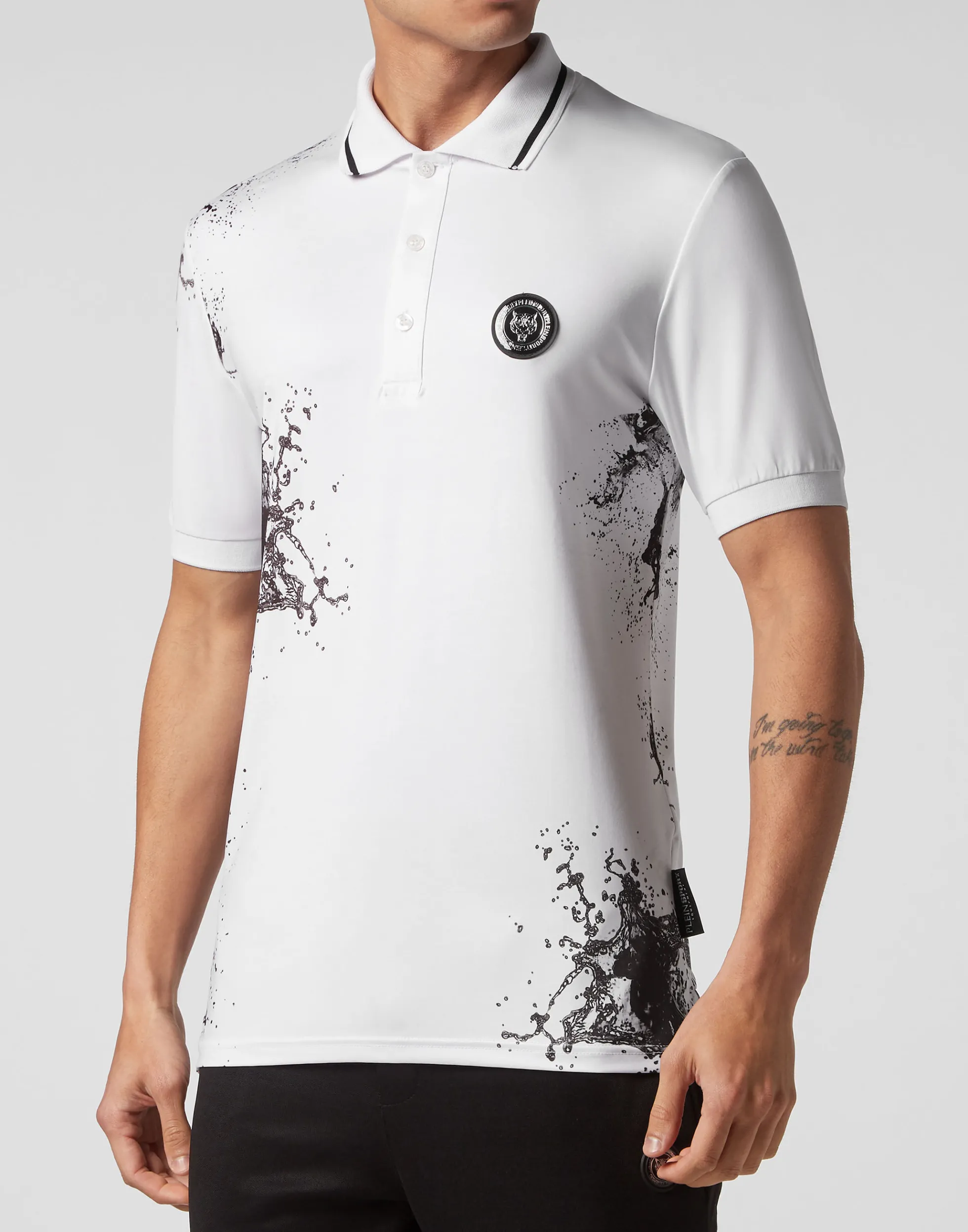 Men Plein Sport Polo Ss Splash Extreme