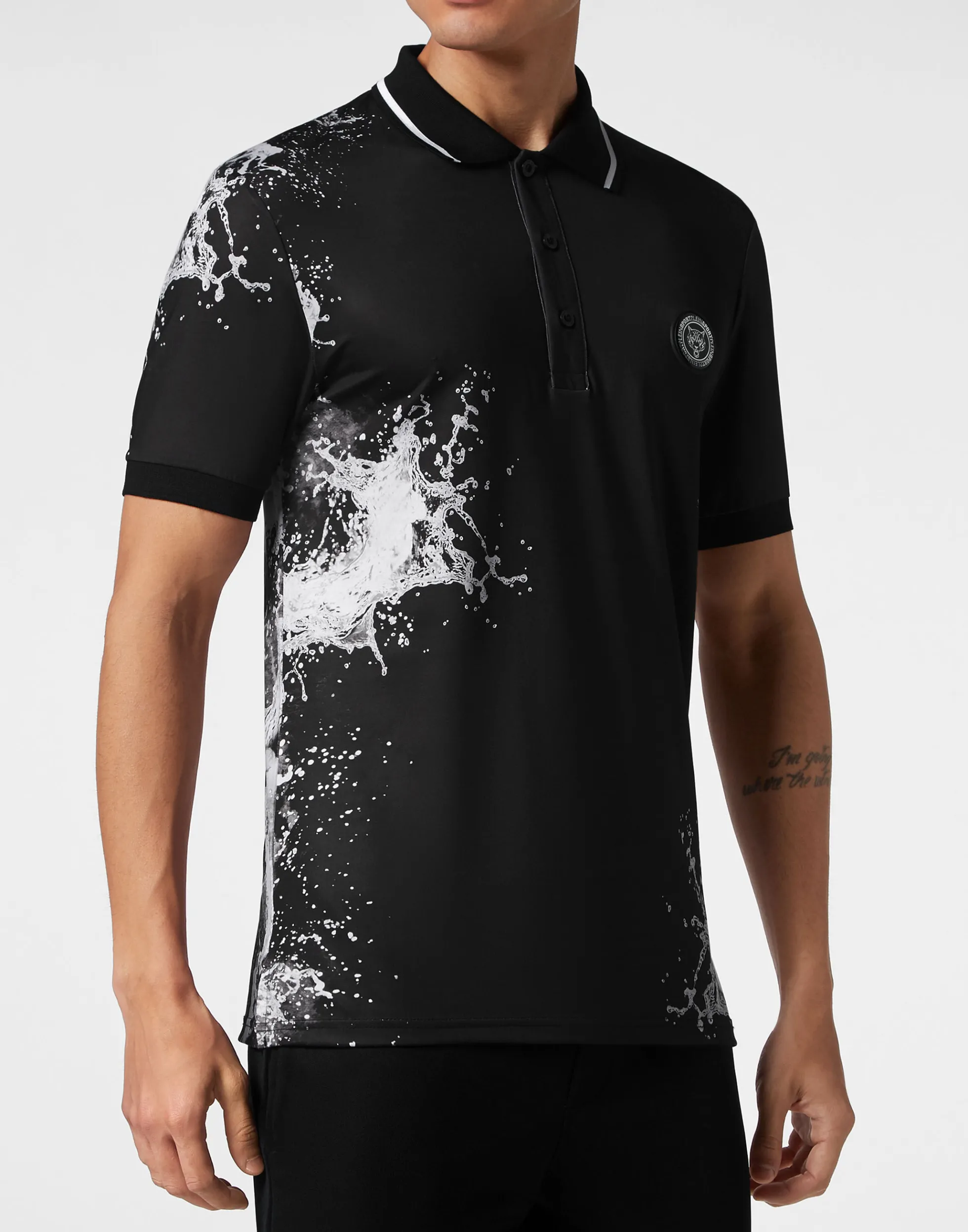 Men Plein Sport Polo Ss Splash Extreme