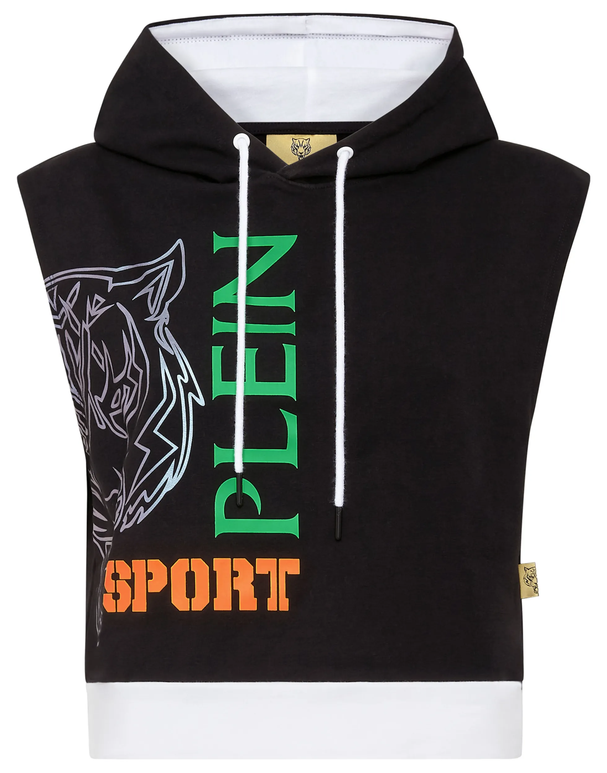 Women Plein Sport Sleeveless Hoodie Sweatshirt