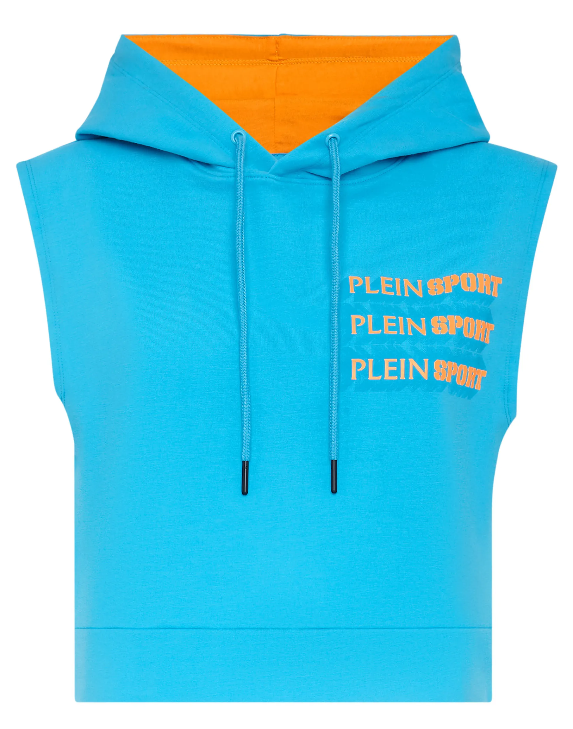 Women Plein Sport Sleeveless Hoodie Sweatshirt