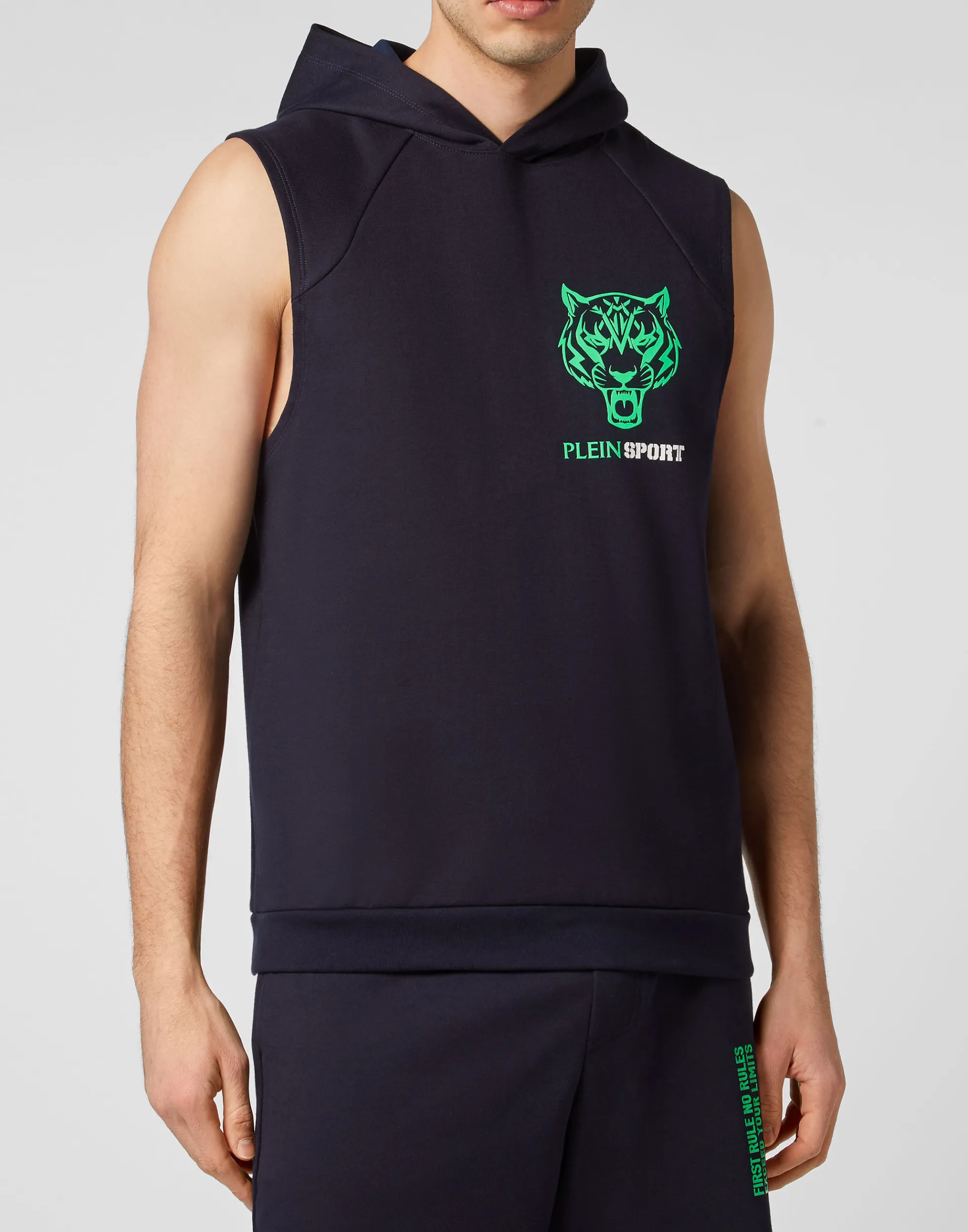 Men Plein Sport Sleeveless Hoodie Sweatshirt