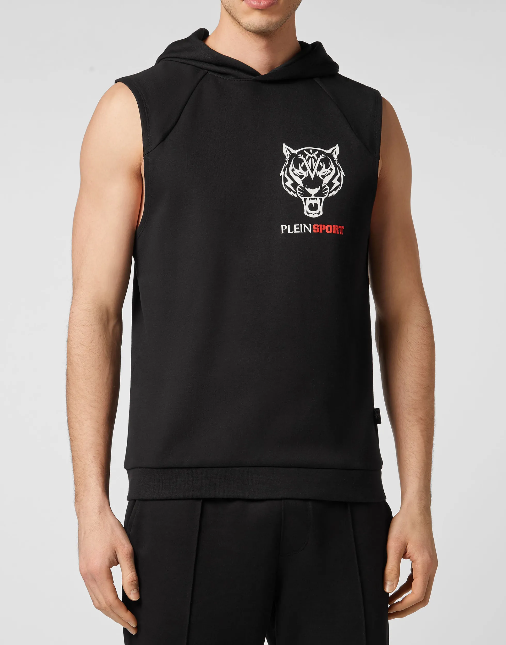 Men Plein Sport Sleeveless Hoodie Sweatshirt