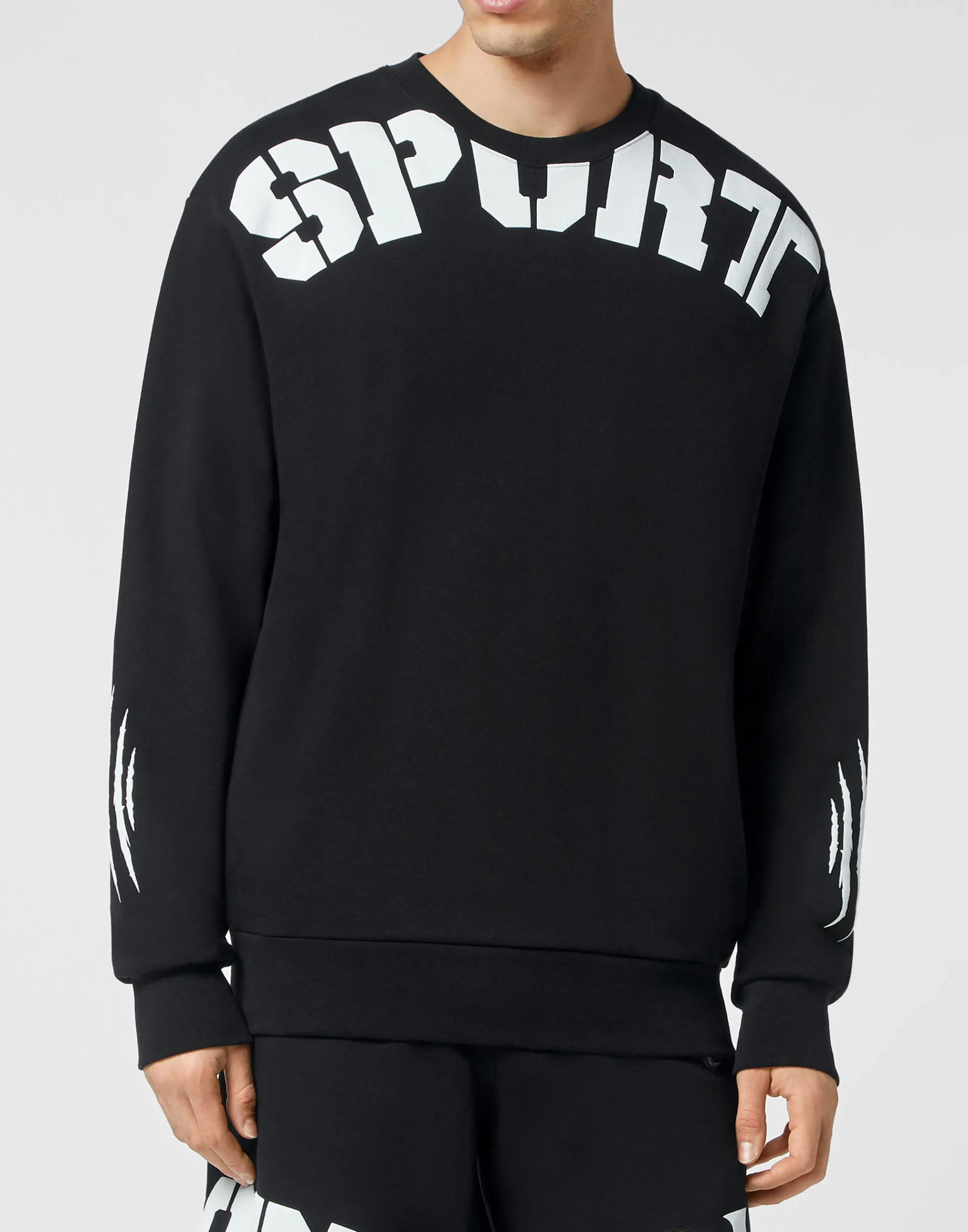 Men Plein Sport Sweatshirt Ls Scratch