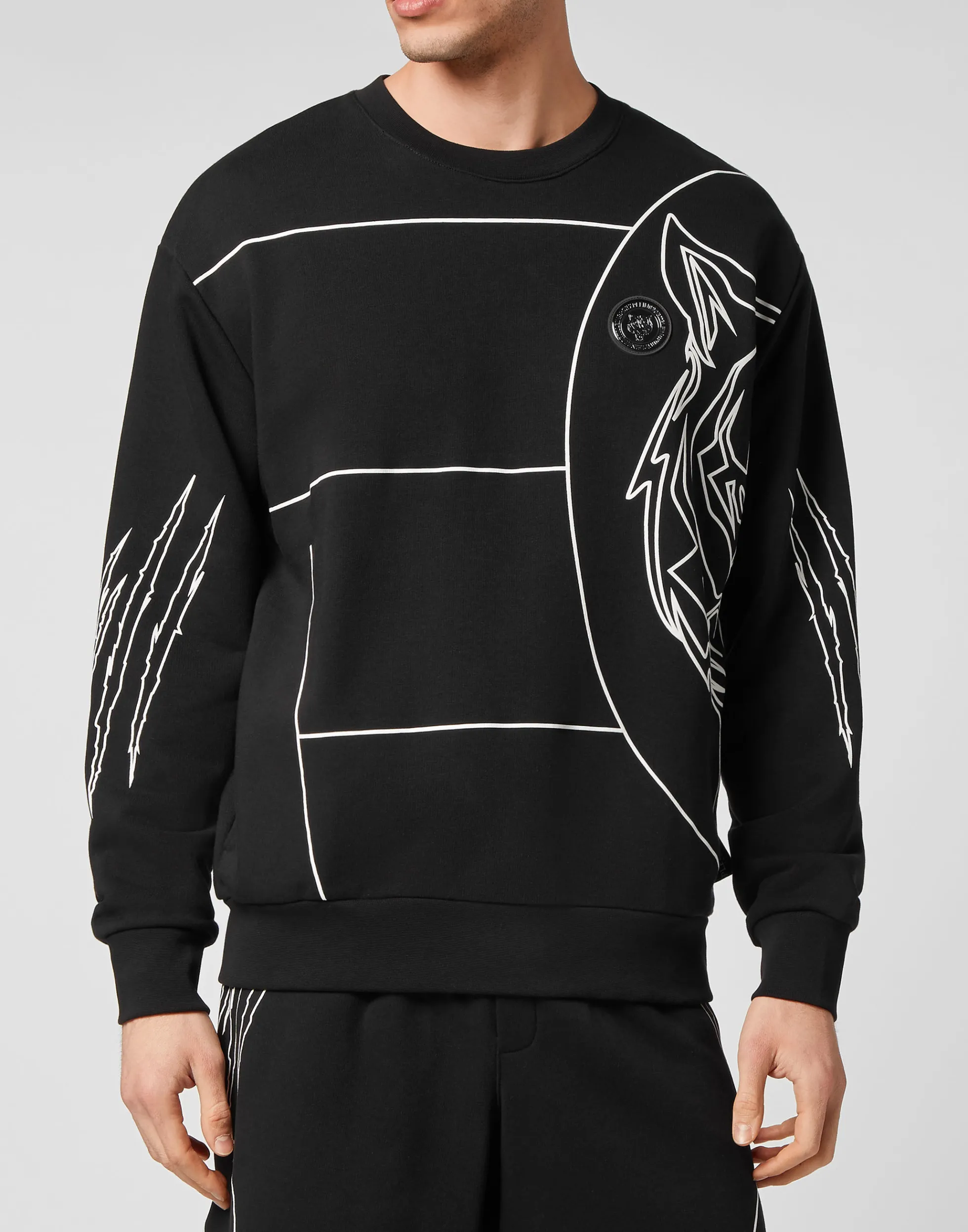 Men Plein Sport Sweatshirt Ls Tiger