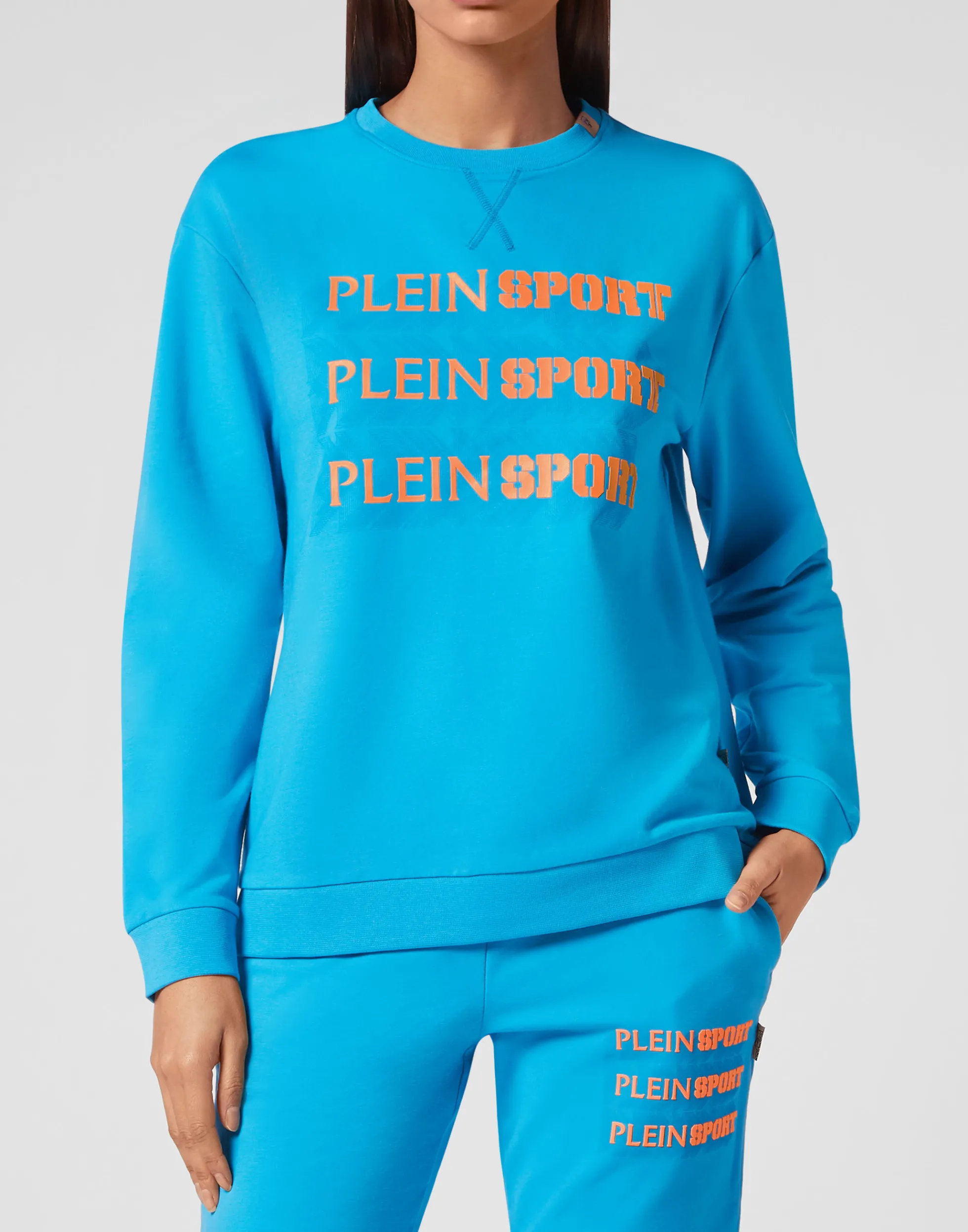 Women Plein Sport Sweatshirt Round Neck