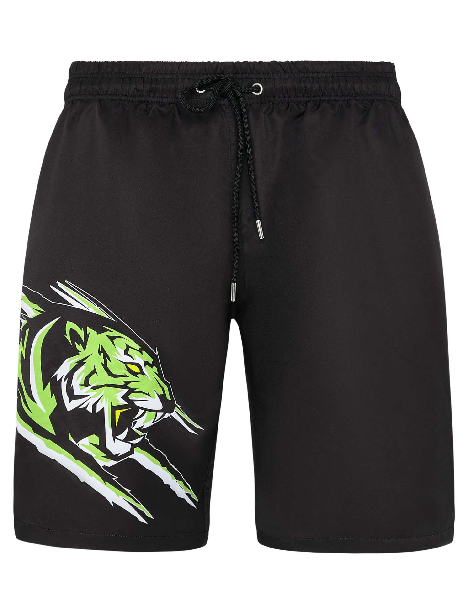 Men Plein Sport Swim-Trunks Tiger