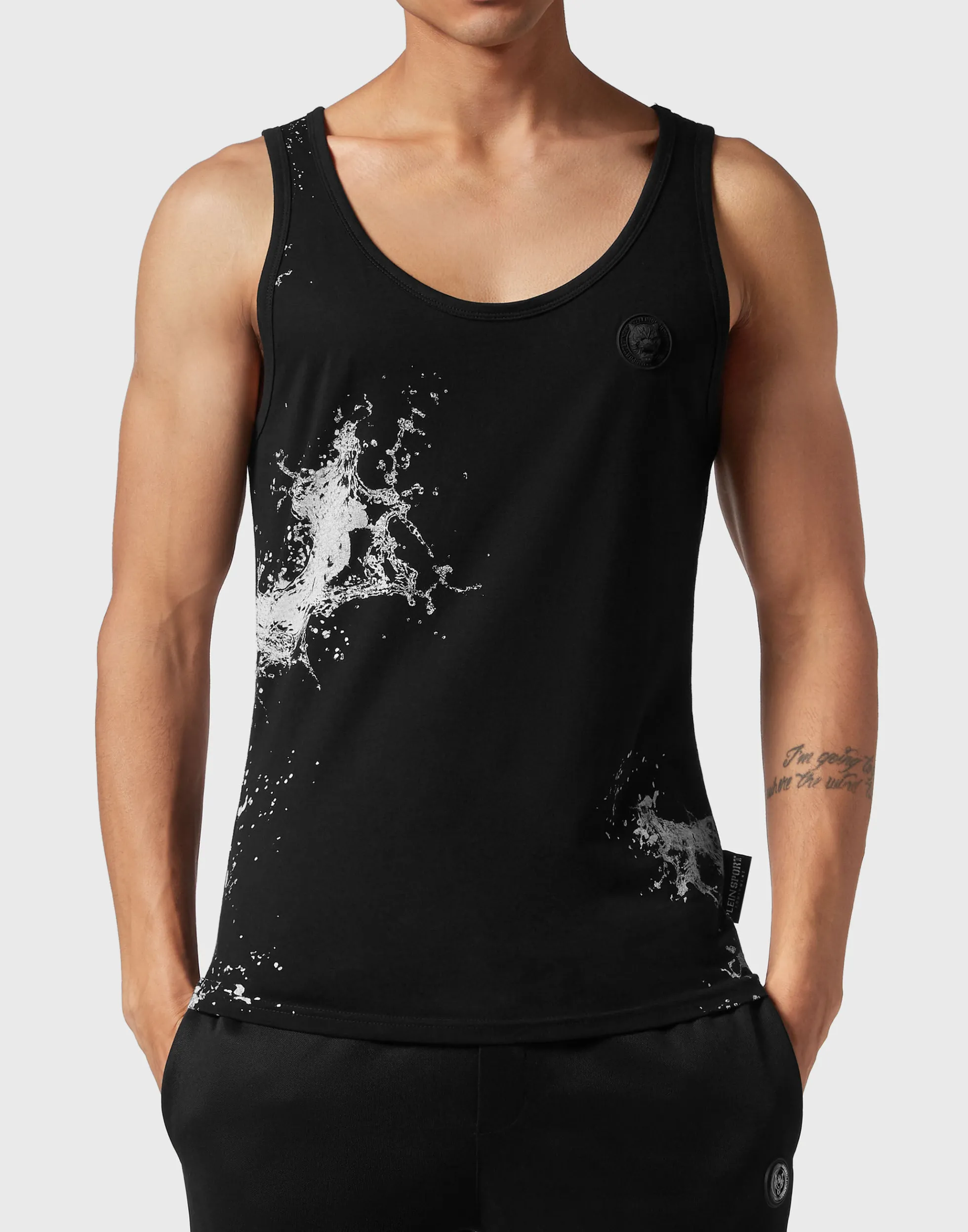 Men Plein Sport Tank Top Splash Extreme