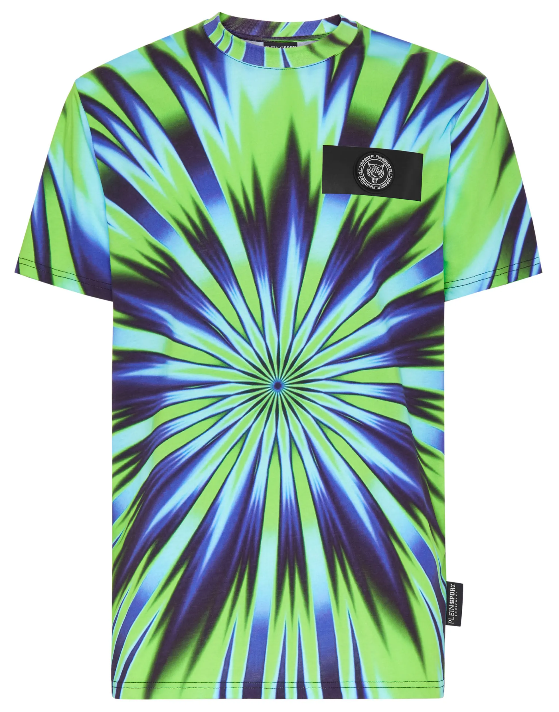 Men Plein Sport Tie-Dye T-Shirt Round Neck Ss