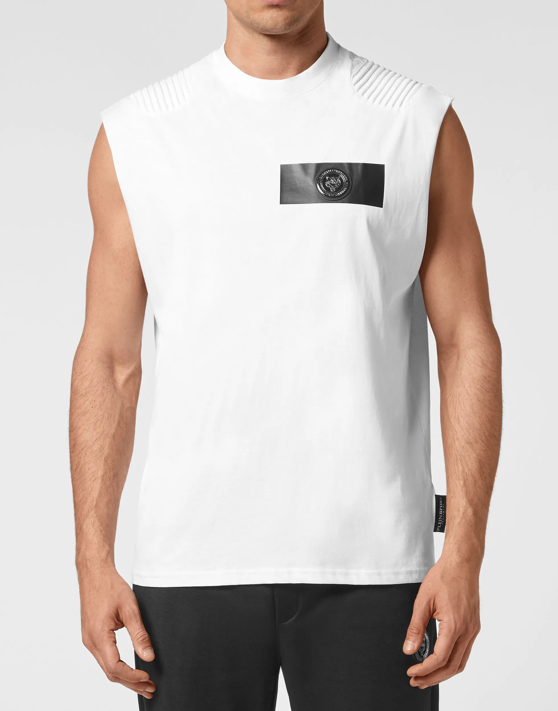 Men Plein Sport T-Shirt Round Neck Sleeveless