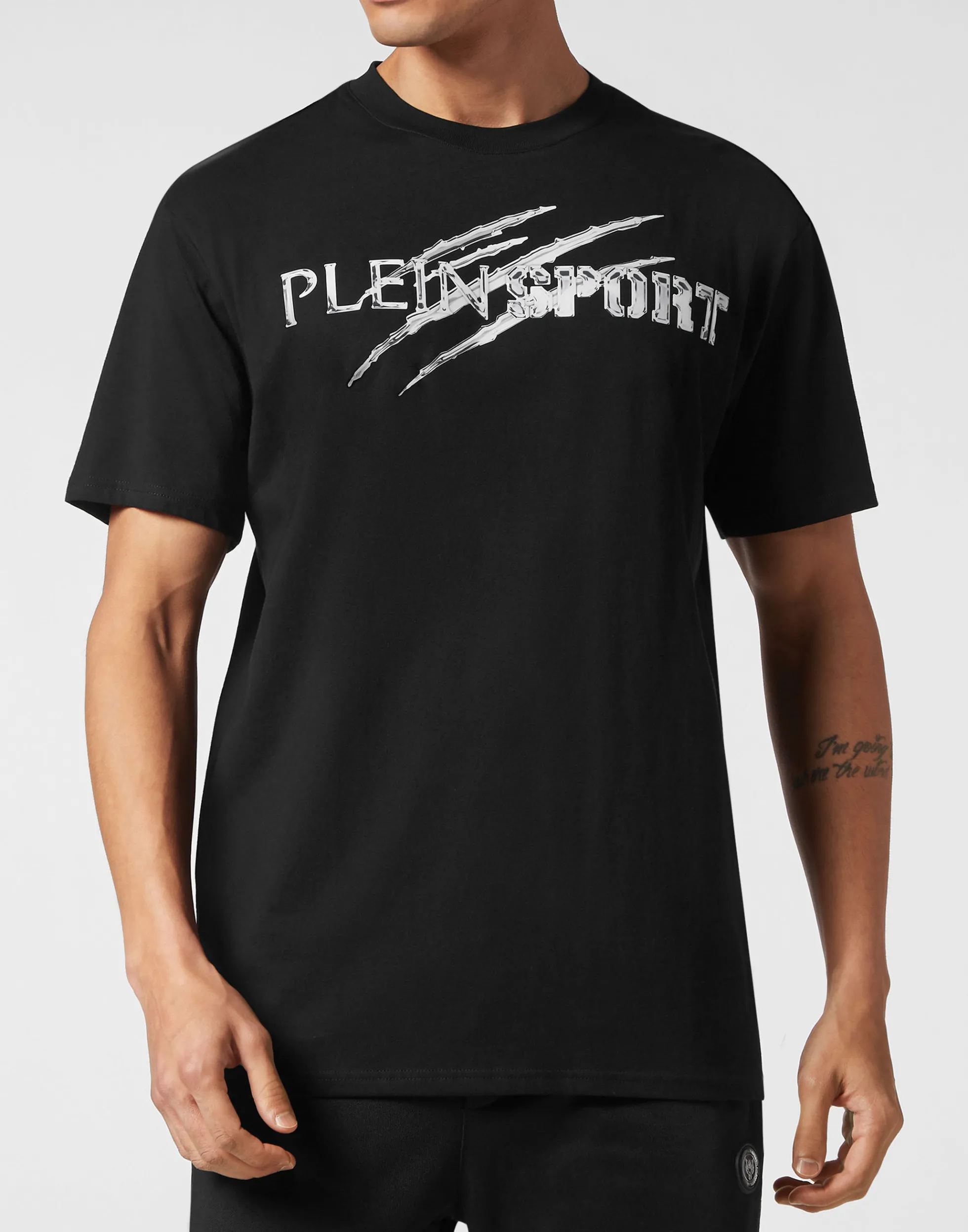 Men Plein Sport T-Shirt Round Neck Ss Chrome Scratch Edition