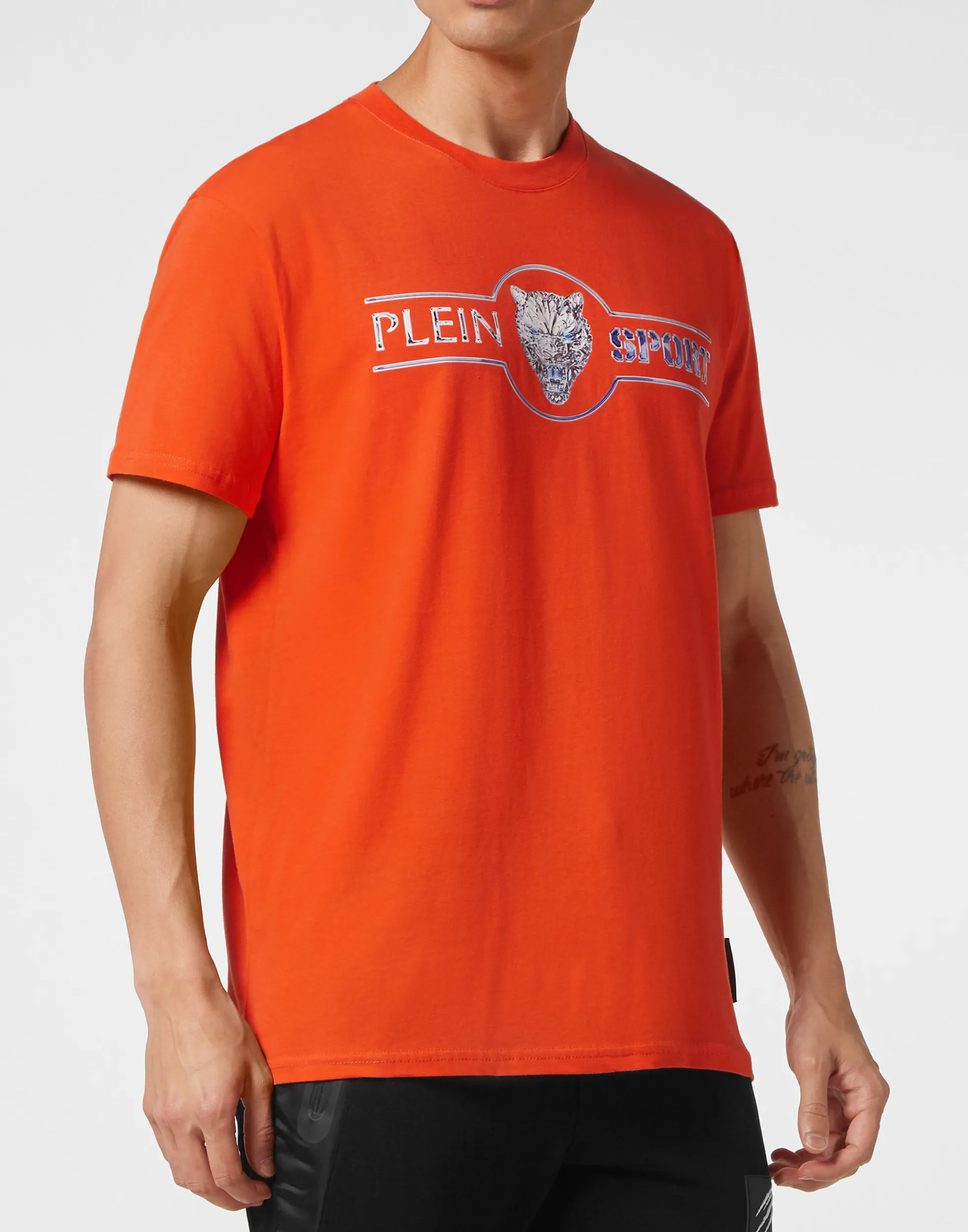 Men Plein Sport T-Shirt Round Neck Ss Chrome Scratch Edition