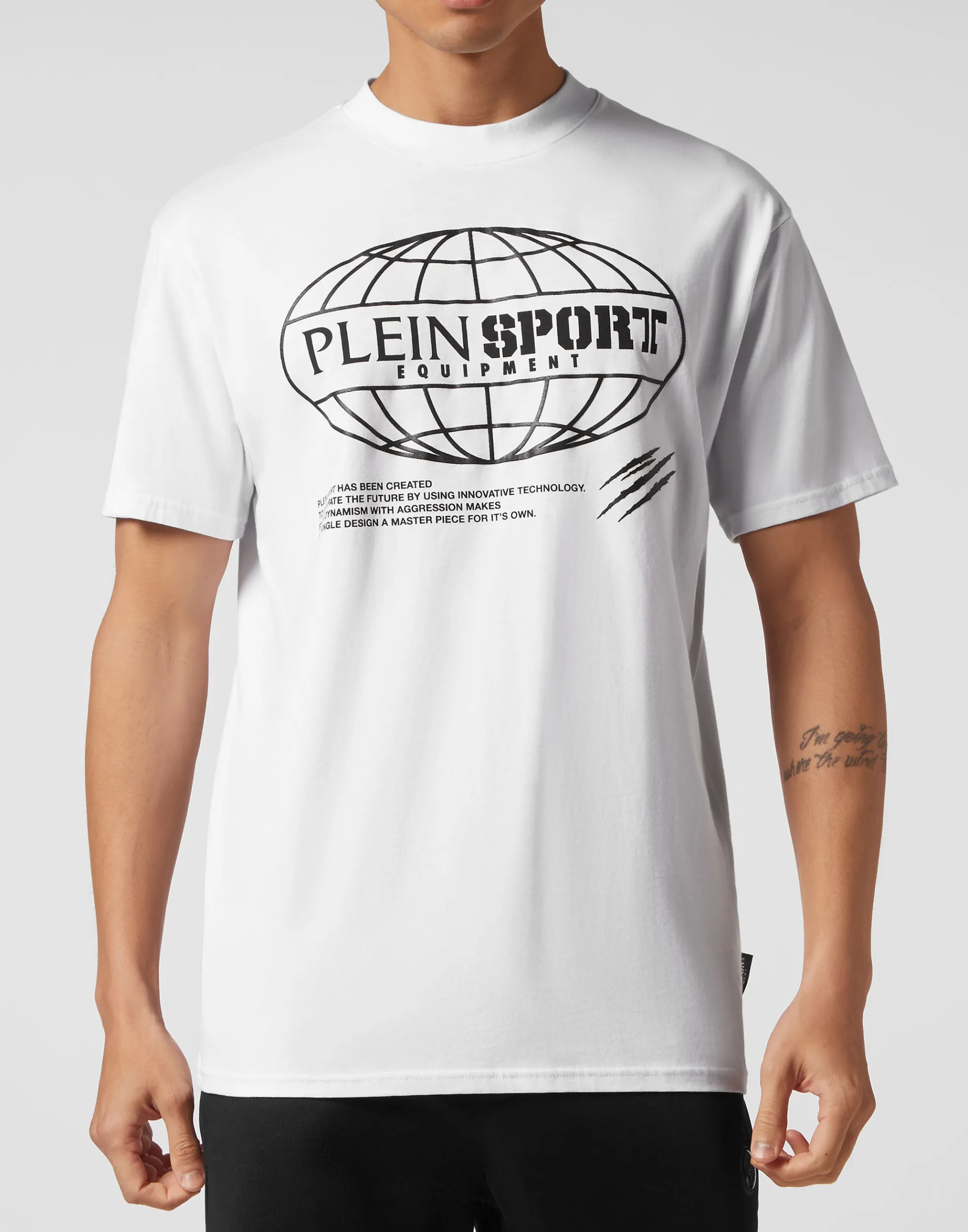 Men Plein Sport T-Shirt Round Neck Ss Global Express Edition