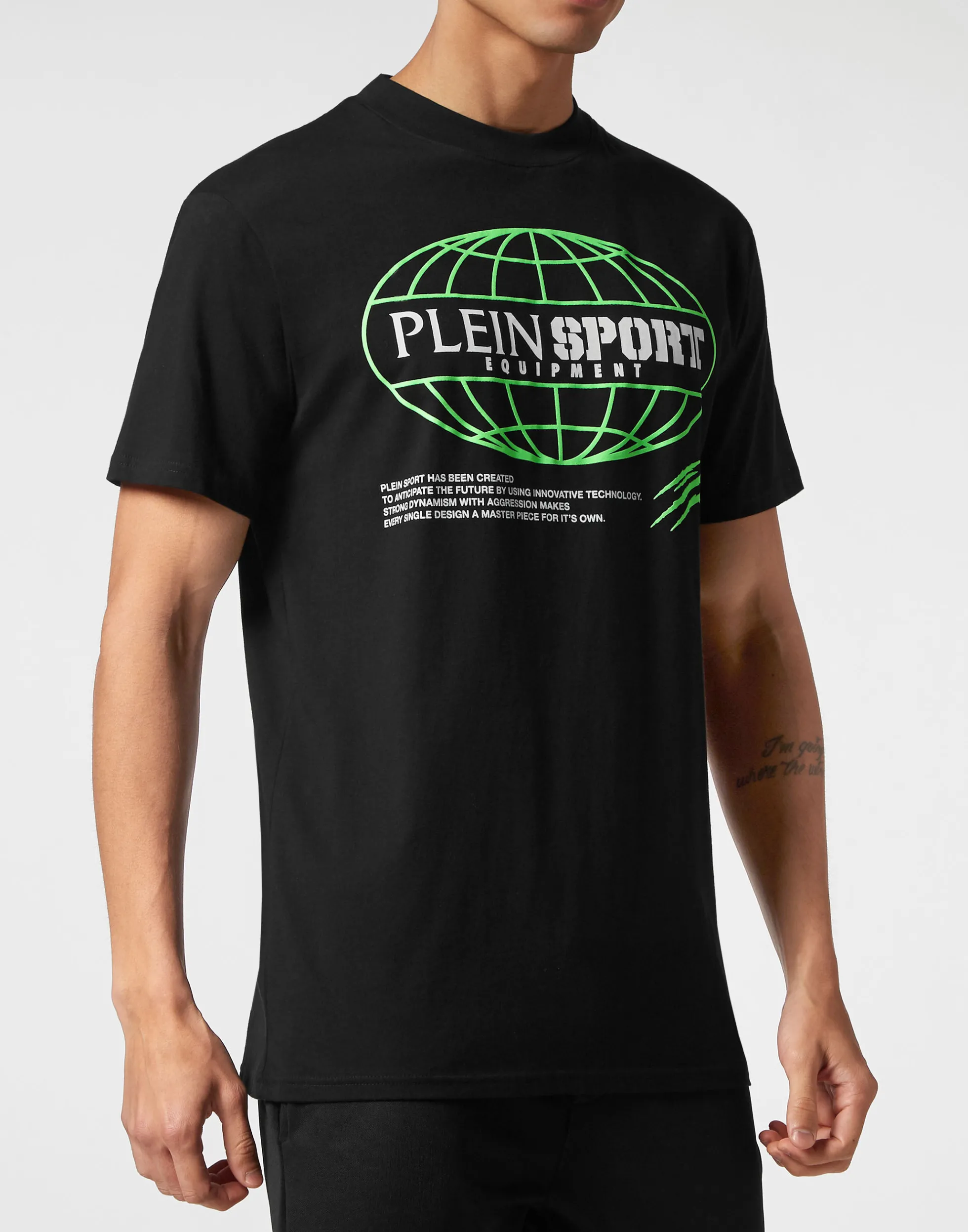 Men Plein Sport T-Shirt Round Neck Ss Global Express Edition