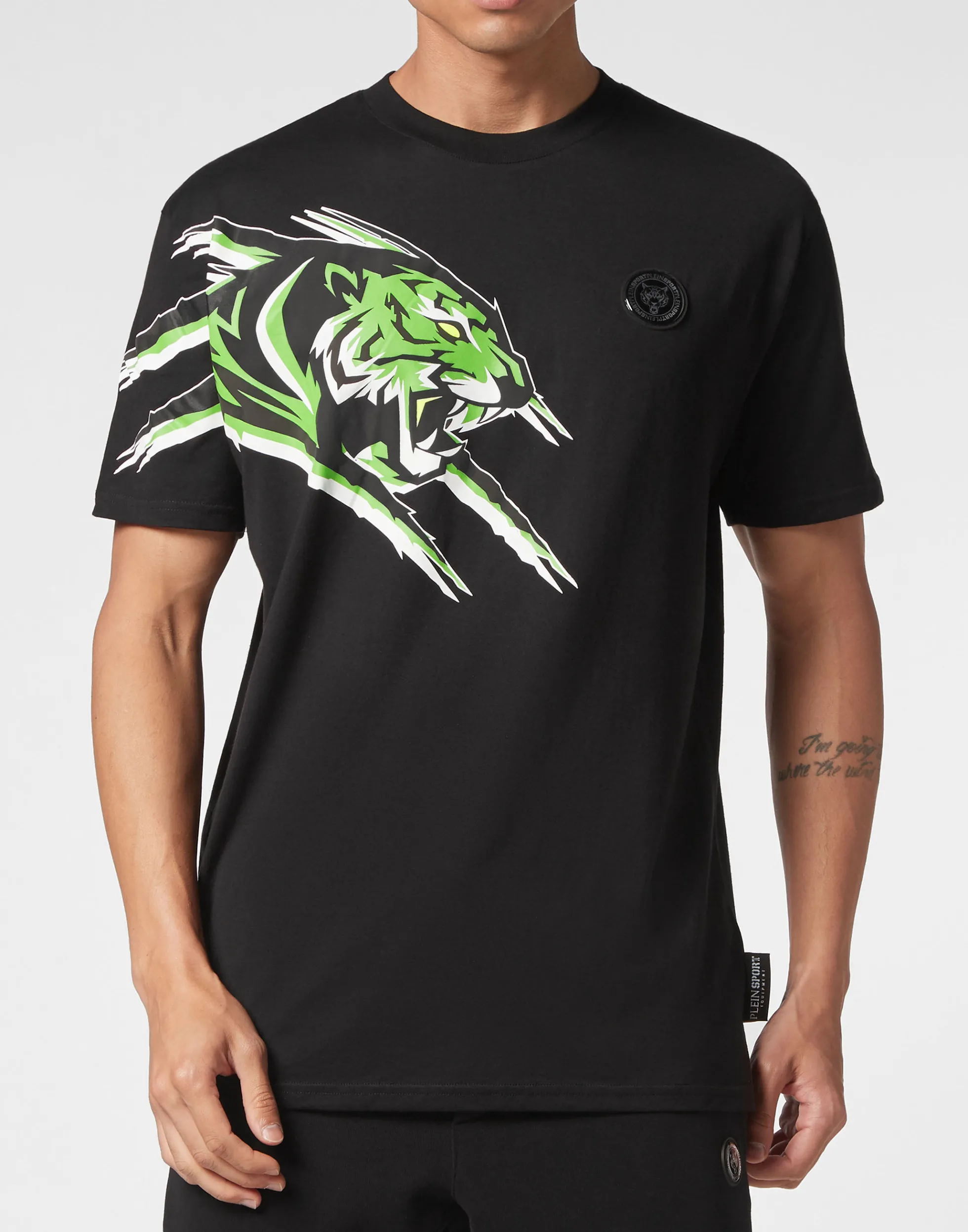 Men Plein Sport T-Shirt Round Neck Ss Tiger