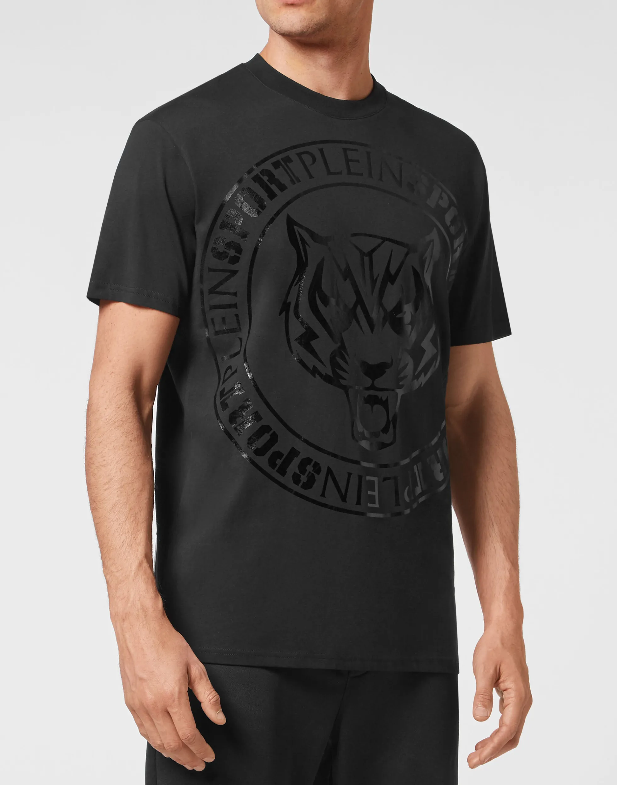 Men Plein Sport T-Shirt Round Neck Ss Tiger