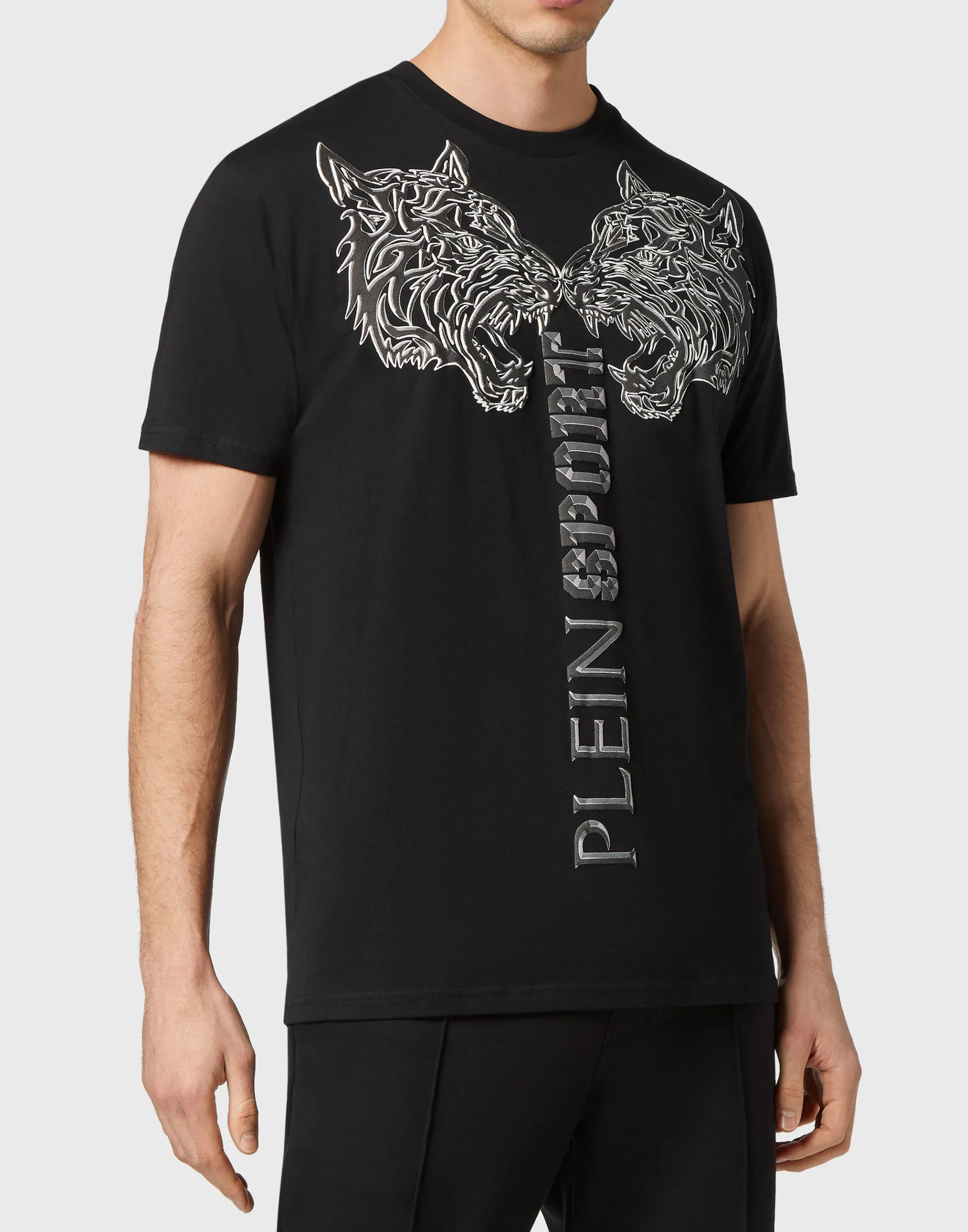 Men Plein Sport T-Shirt Round Neck Ss Tiger