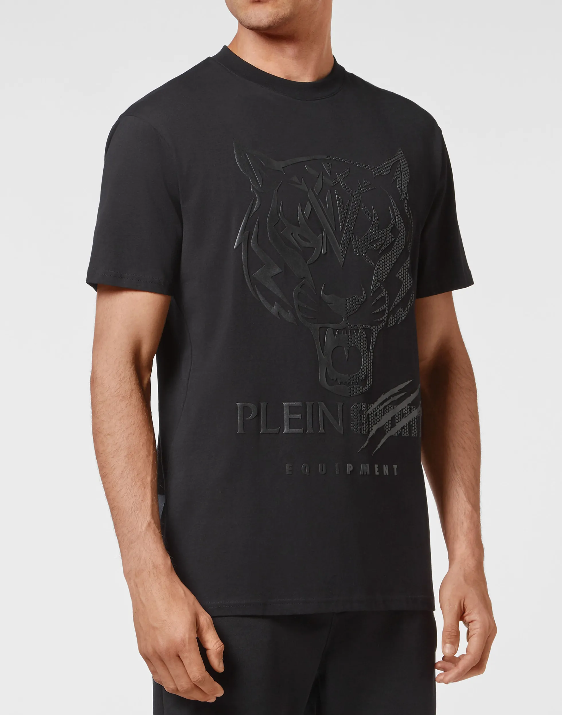 Men Plein Sport T-Shirt Round Neck Ss Tiger