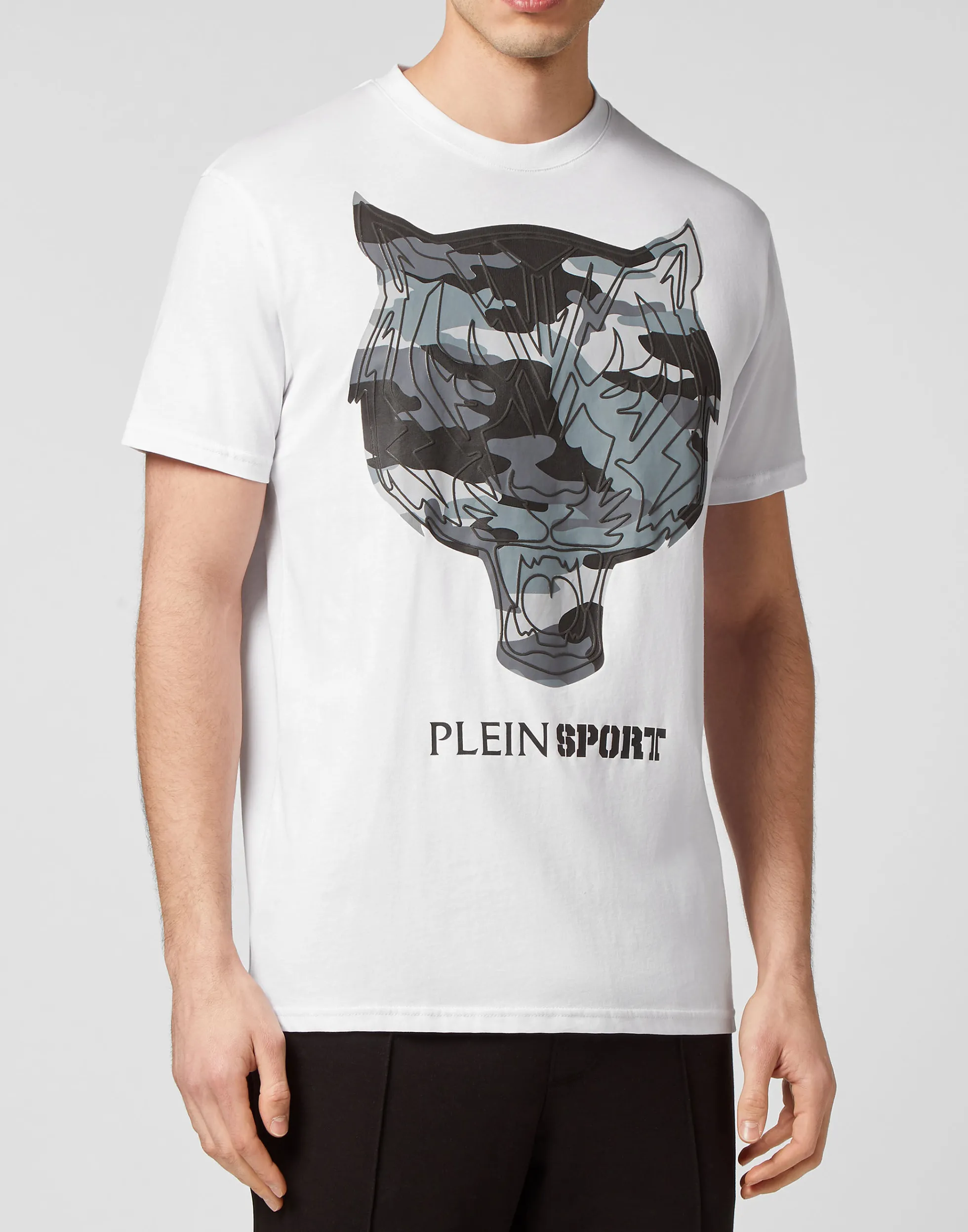 Men Plein Sport T-Shirt Round Neck Ss Tiger