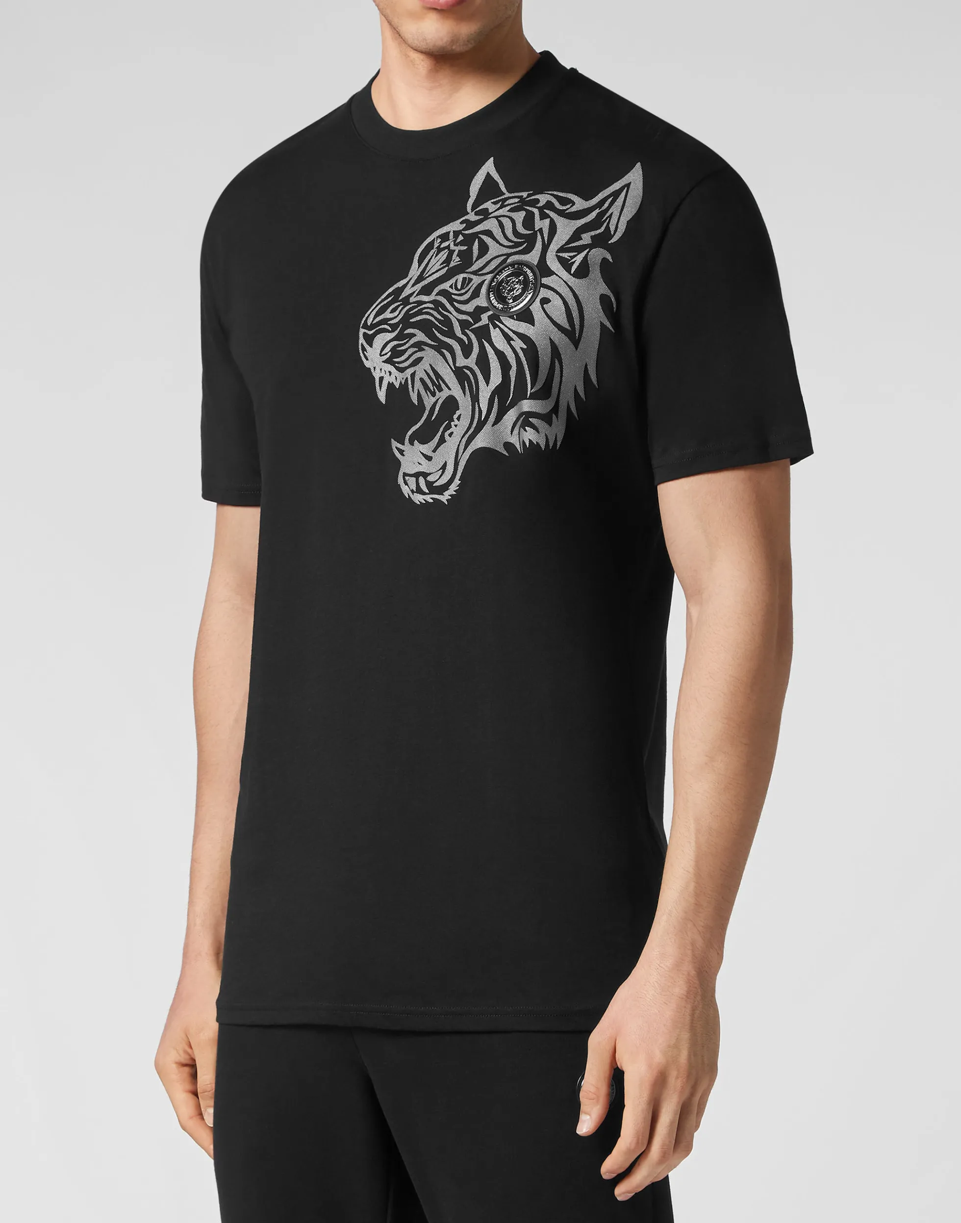 Men Plein Sport T-Shirt Round Neck Ss Tiger