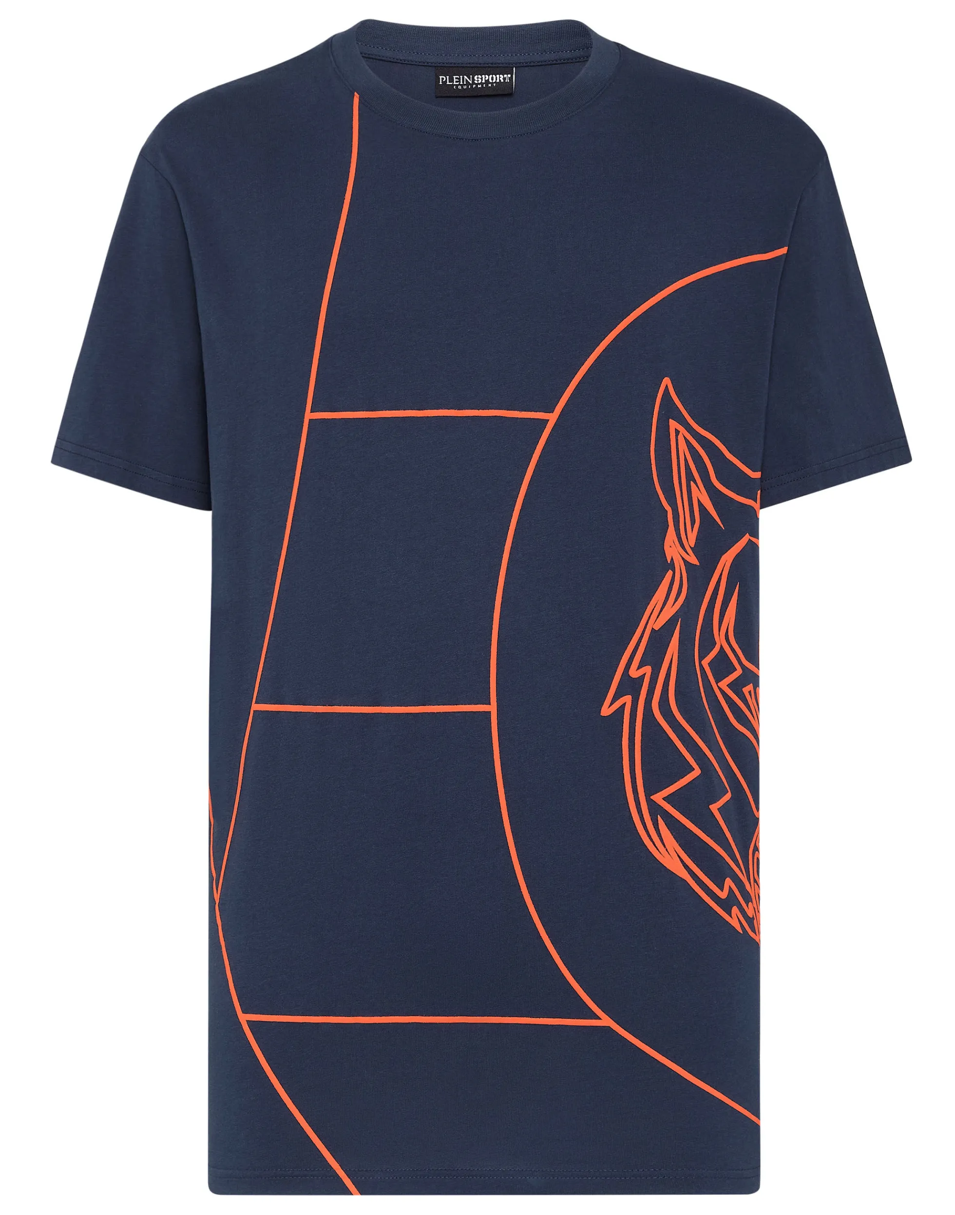 Men Plein Sport T-Shirt Round Neck Ss Tiger Court Edition